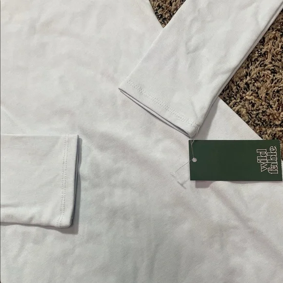 Wild Fable Off-Shoulder Blue Lace Bow Trim Long Sleeve Mini Dress Var Sizes NWT - Picture 3 of 10